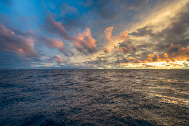 istock HDR Sunset over sea horizon 874189026