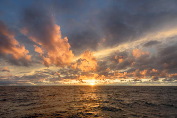 istock HDR Sunset over sea horizon 874189070