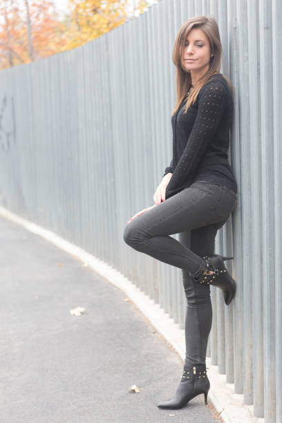 istock Slim girl posing outdoors 874196910
