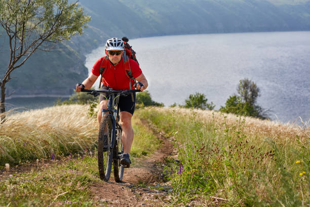 istock Traveler has adventur on meadow on riverside 874200882