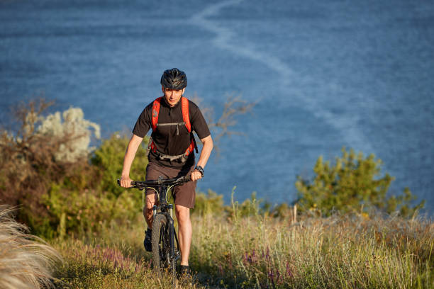 istock Traveler has adventur on meadow on riverside 874200918