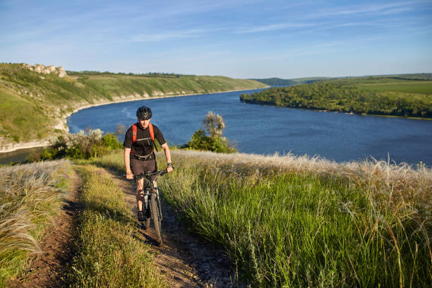 istock Traveler has adventur on meadow on riverside 874200948