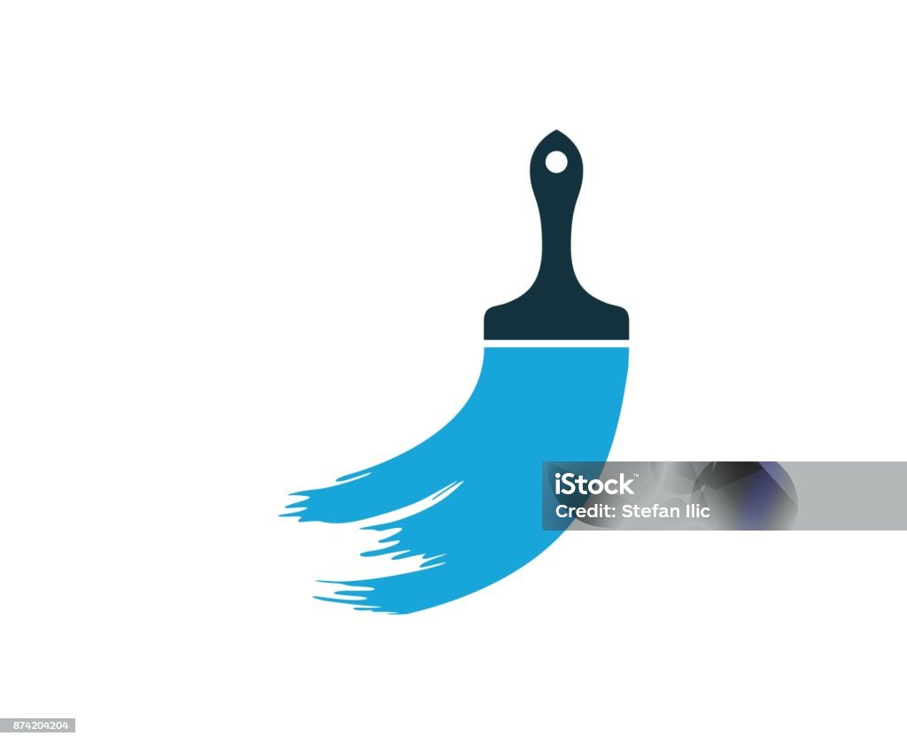 Paintbrush icon This illustration/vector you can use for any purpose related to your business. Paintbrush stock vector