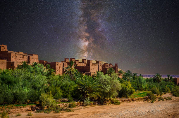 istock Kasbah Ait Ben Haddou at night, Morocco 874204824