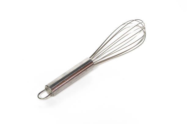 istock Stainless Steel Egg Whisk on white background 874217812