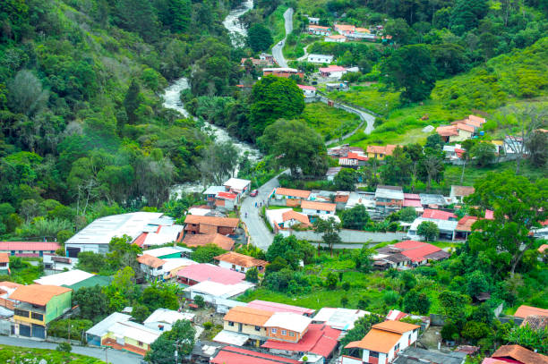 The city of the mountain los andes the little town the Andes merida venezuela stock pictures, royalty-free photos & images