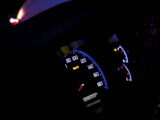 istock light of car dashboard show details on night time 874218060