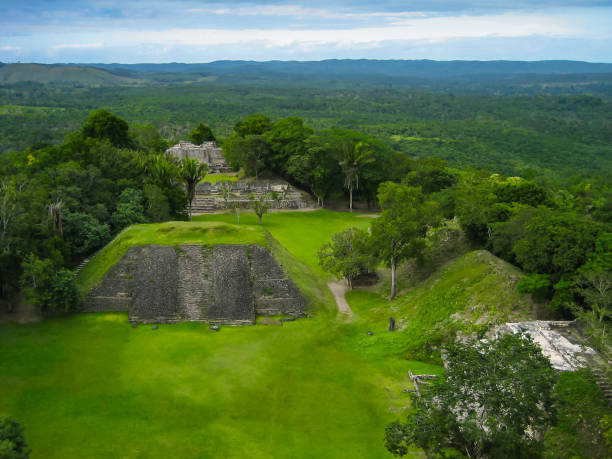 istock High Angle View of Caracol Ruins in Cayo, Belize 874218482