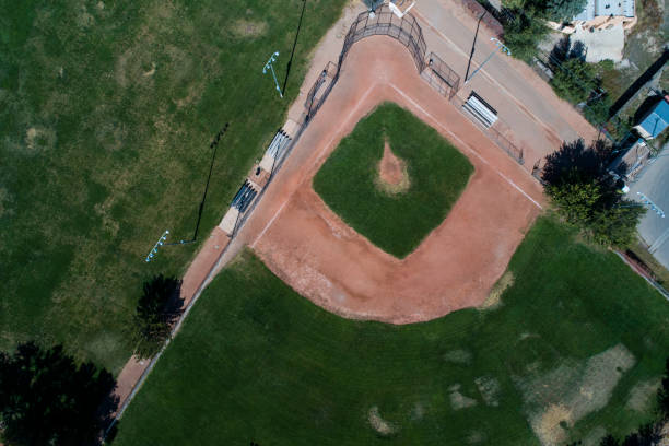 istock America's baseball practice range seen from the top. 874224954
