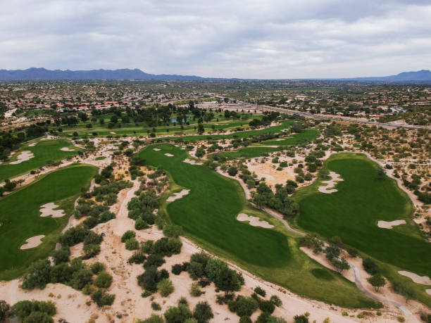 istock American horizon and golf course in the desert. 874225028