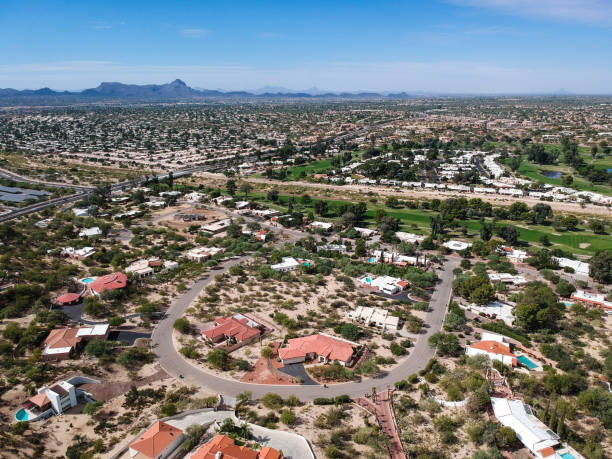 istock America's wide sky and residential district. 874225092