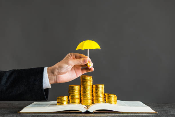istock umbrella protecting gold coins 874234602