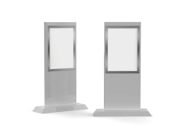 istock Lcd display stand, Banner Stand Media Display Signage 874240600