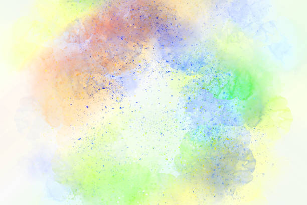 istock Abstract watercolor painting colorful background, backdrop 874250878