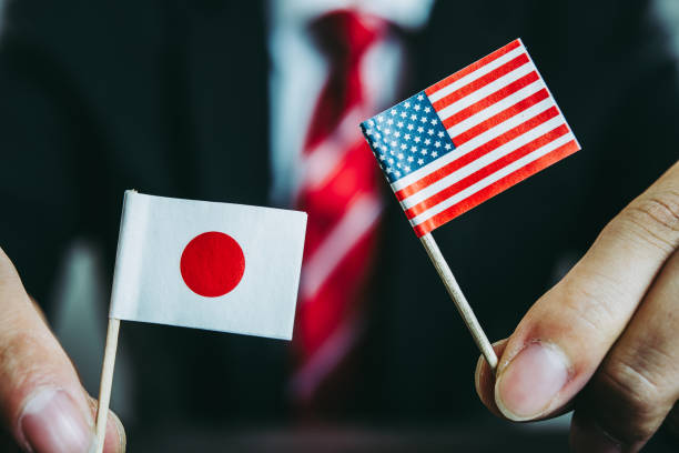 istock Businessman and national flag 874251106