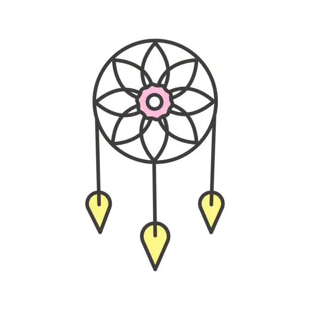 Vector illustration of Dreamcatcher icon