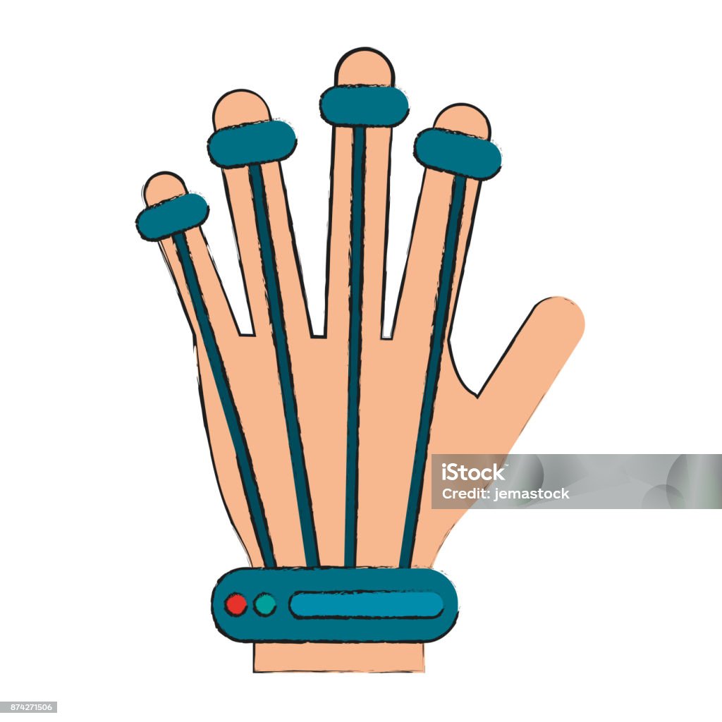 Hand Controller Technology Stock Illustration - Download Image Now ...