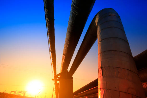 istock Oil pipeline, industrial equipment 874276938