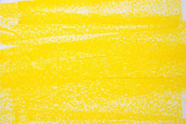 Yellow Pastel Drawing Background Yellow Pastel Drawing Background crayon drawing photos stock pictures, royalty-free photos & images