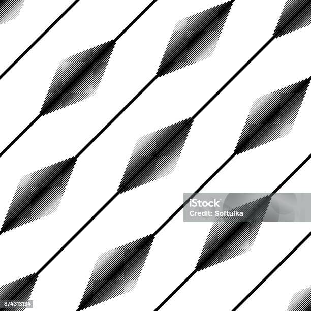 Universal Linear Geometric Seamless Pattern With Transition Stock ...