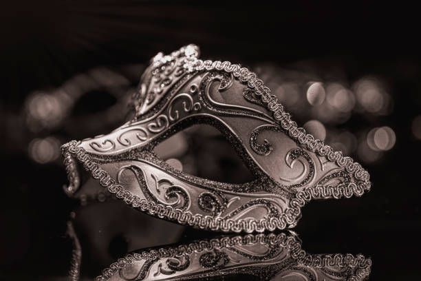 masquerade venitian carnival mask - venitian imagens e fotografias de stock