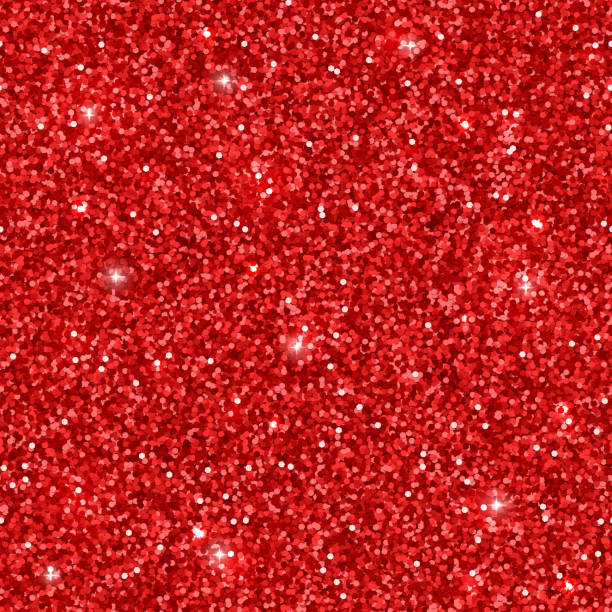 Red Glitter Texture Seamless Pattern Vector Stock Illustration