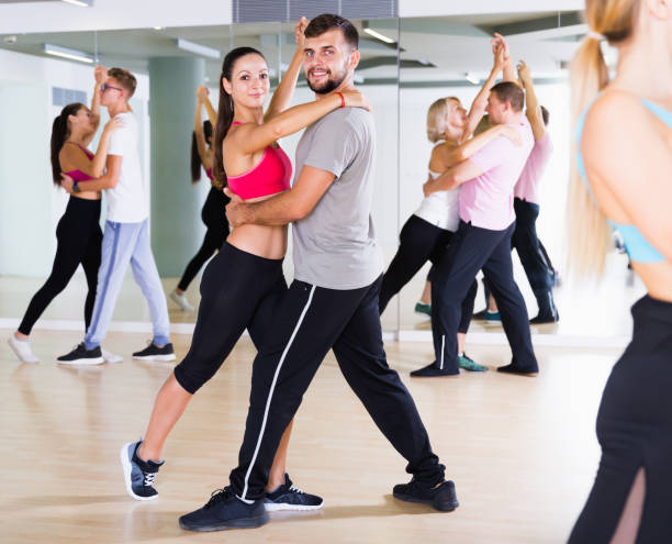 istock Sports dancing pair dance  together 874317050