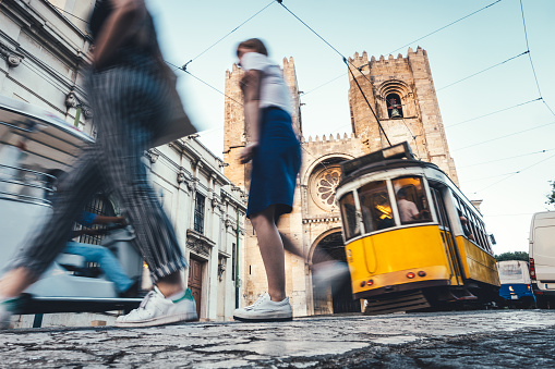 Traffic Around Lisbon Cathedral