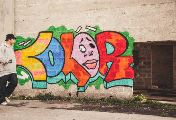istock Graffiti Artist Preparing to Spray the Wall 874327954
