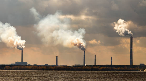 istock Smoke from pipes from a metallurgical plant 874331782