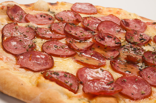 Hot Sliced Pepperoni Pizza
