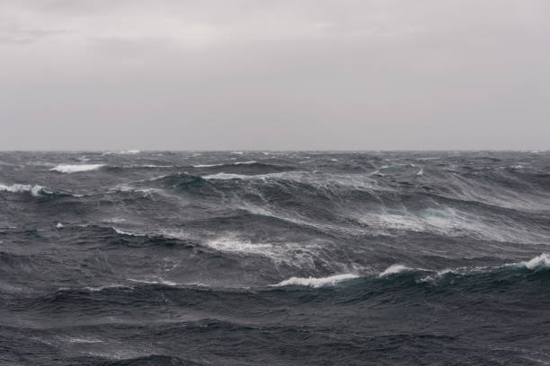 Stormy sea stock photo