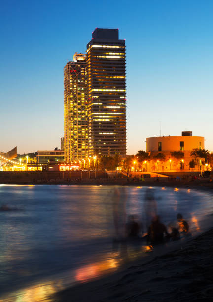 istock Barceloneta Beach in summer evening 874343290