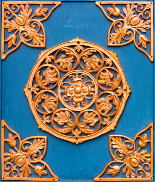 istock close-up of forged element, vintage fence 874352968