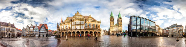 istock Skyline of Bremen main market square, Germany 874353450