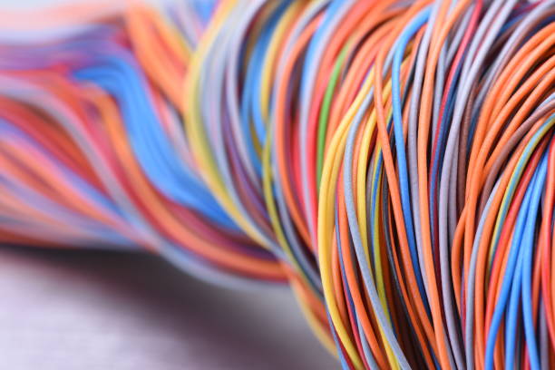 istock Multicolored electrical cables and wires 874355858
