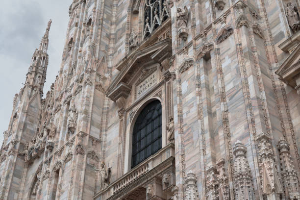 Milan cathedral stock photo