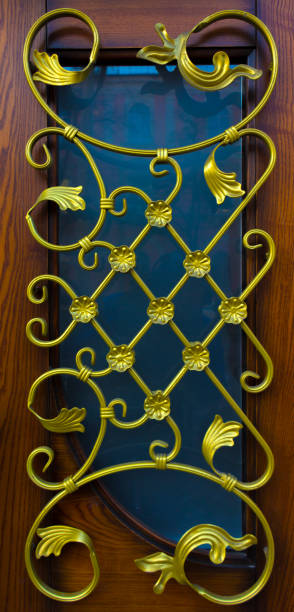 istock close-up of forged element, vintage fence 874356790