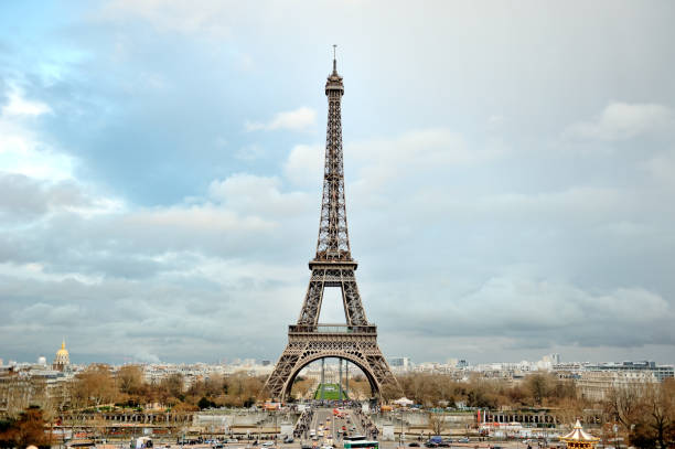 istock Eiffel tower panoramic view, Paris, France 874359108