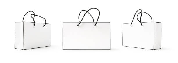 sac de shopping  - blank paper bag packaging package photos et images de collection