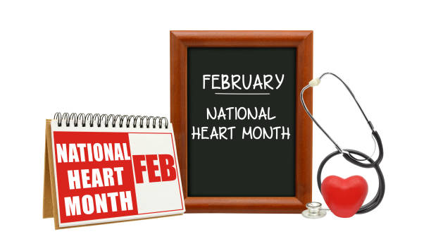 February National Heart Month stock photo