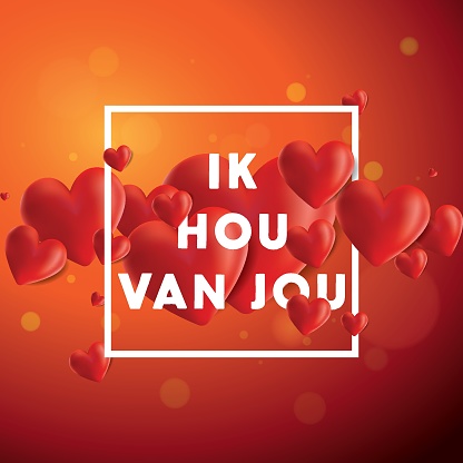 Ik Hou Van Jou Vector Background Stock Illustration - Download Image Now -  Abstract, Art, Bright - Istock