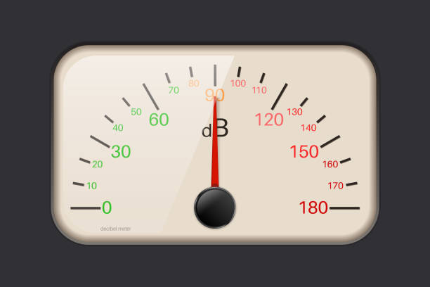 dezibel-messgerät - vu meter stock-grafiken, -clipart, -cartoons und -symbole