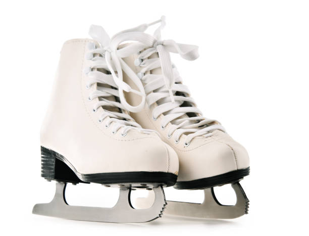 istock Pair of figure skates isolated on white background 874367642