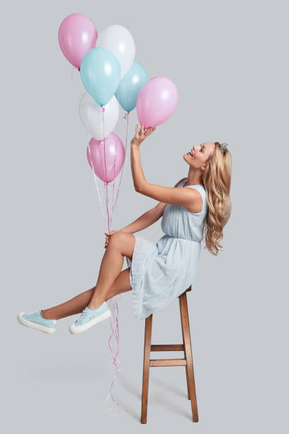 getting away... - personal accessory balloon beauty birthday imagens e fotografias de stock