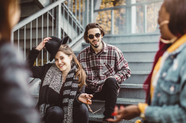 istock Group of Teenagers Hanging Out 874376512
