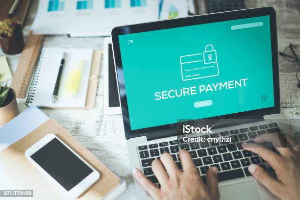 Secure Payment Concept Stock Photo - Download Image Now - Security, Paying, Safety