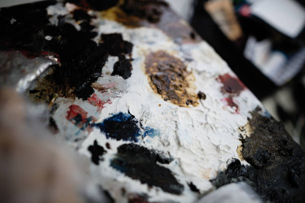 istock Close up of artist's palette 874388366