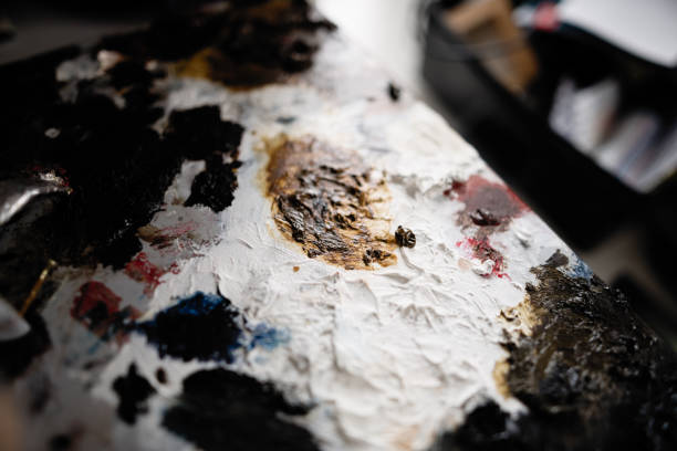istock Close up of artist's palette 874390648