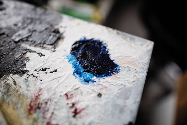 istock Close up of artist's palette 874390784